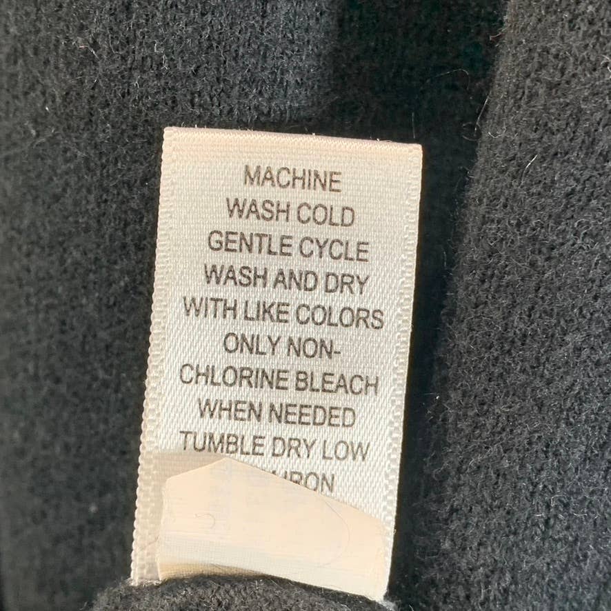 BANANA REPUBLIC Men's Deep Black Cotton Cashmere Crewneck Pullover Sweater SZ M