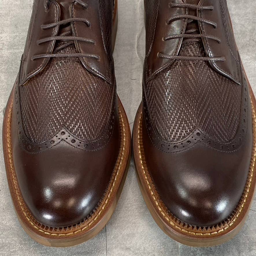 VINTAGE FOUNDRY CO. Men's Brown Clark Wingtip Lace-Up Oxford Shoes SZ 9