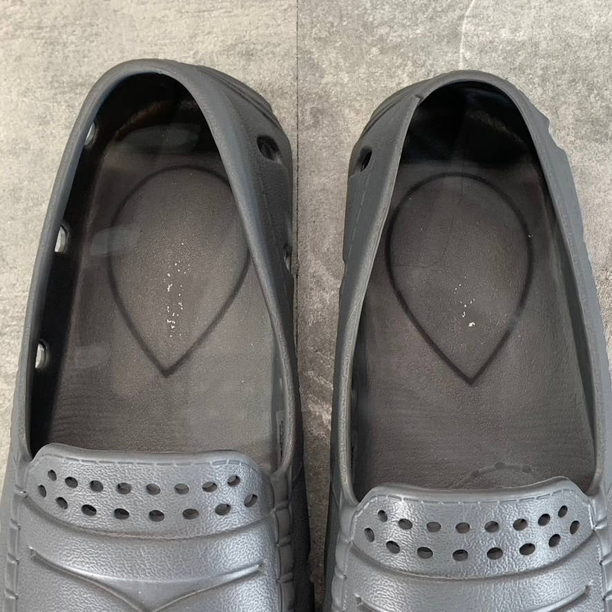 CLUB ROOM Men's Gray Lightweight Perforated Slip-On Driver Shoes SZ 9