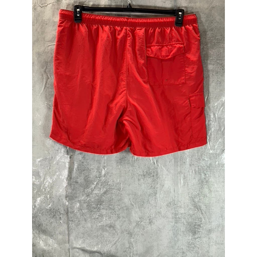 TOMMY HILFIGER Men's Ribbon Red Naples Coast Pull-On Swimtrunks SZ 2XL