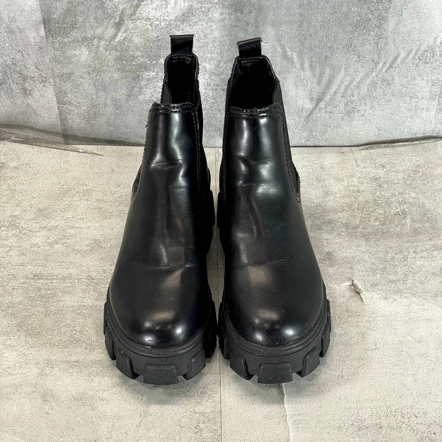 CIRCUS By SAM EDELMAN Women's Black Darielle Chunky Ankle Pull-On Booties SZ 7