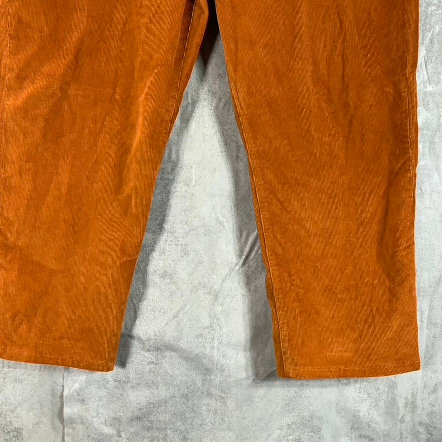 LANDS' END Men's Rust Traditional-Fit Comfort-Waist Corduroy Pants SZ 38