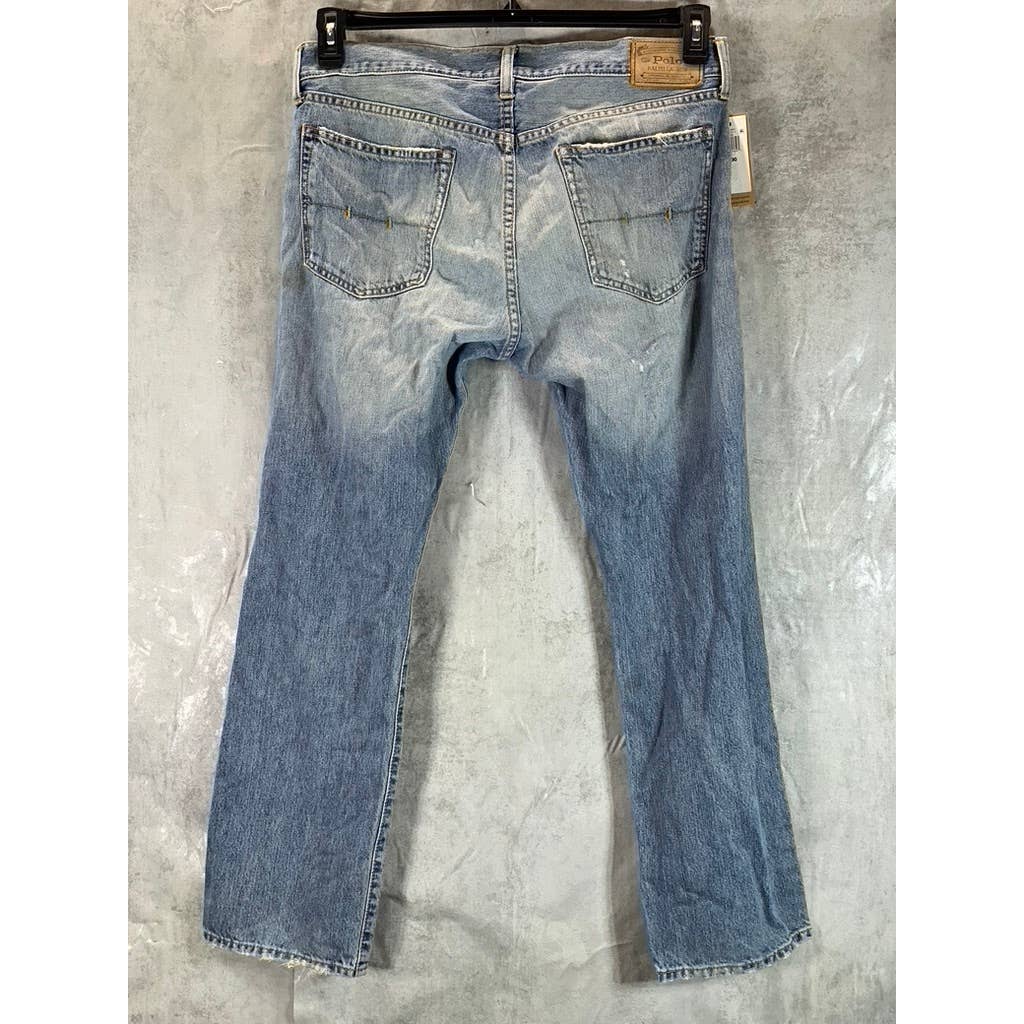 POLO RALPH LAUREN Men's Light Wash Varick Slim Straight Jeans SZ 34X30