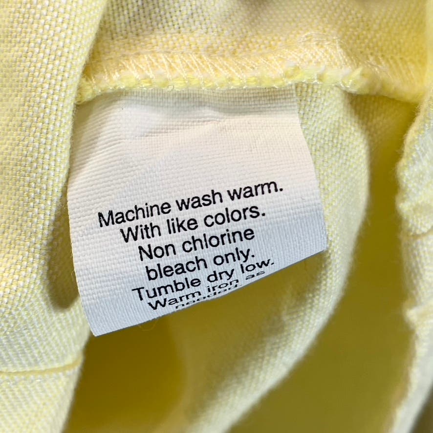 J.CREW Women's Yellow Button-Up Long Sleeve Top SZ XL