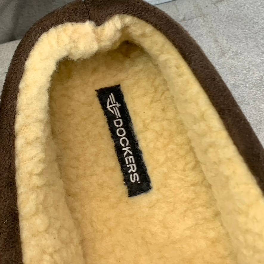 DOCKERS Men's Brown Christopher Classic Memory Foam Clog Slippers SZ XL 11-12