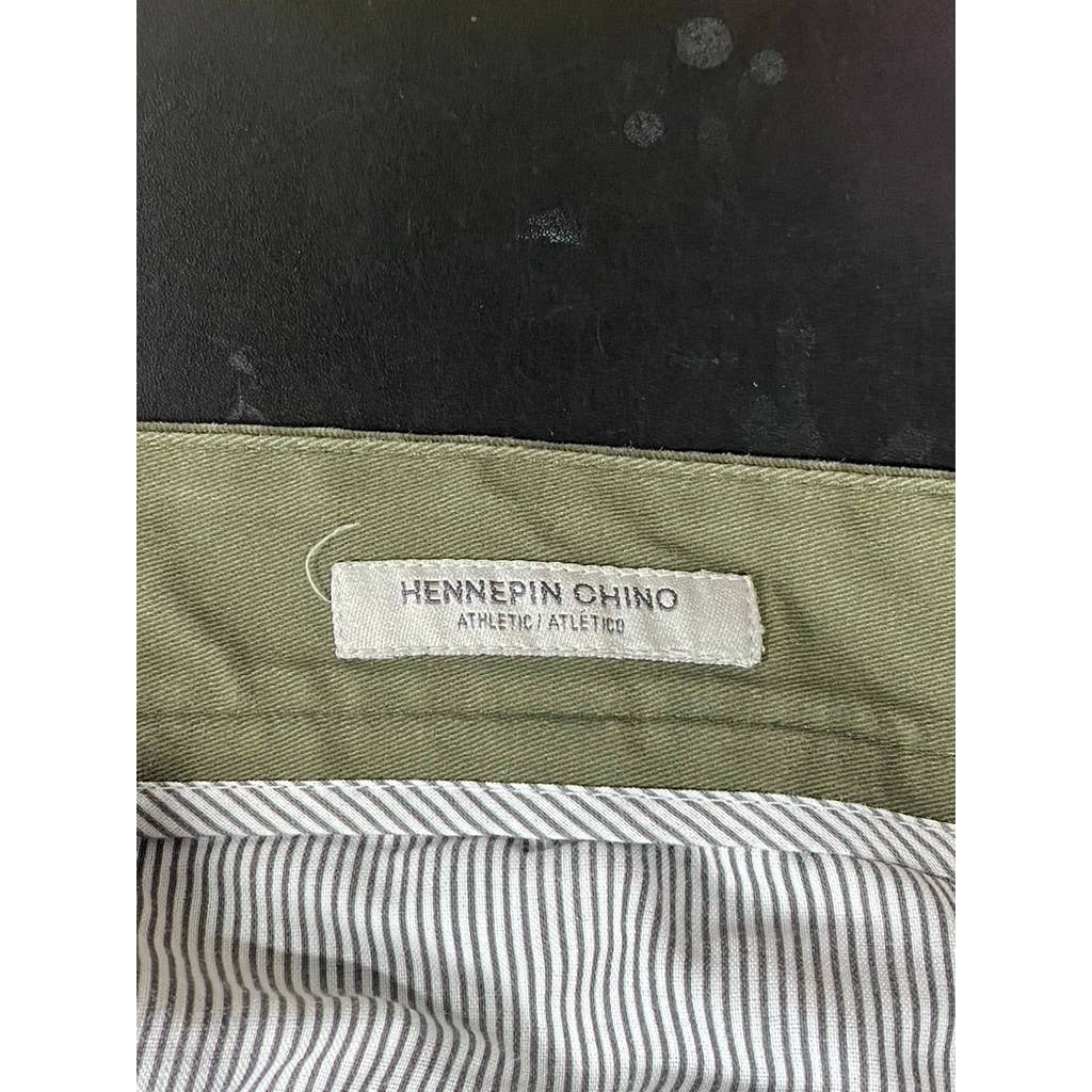 GOODFELLOW & CO Men's Paris Green Athletic-Fit Hennepin Chino Pants SZ 33X30