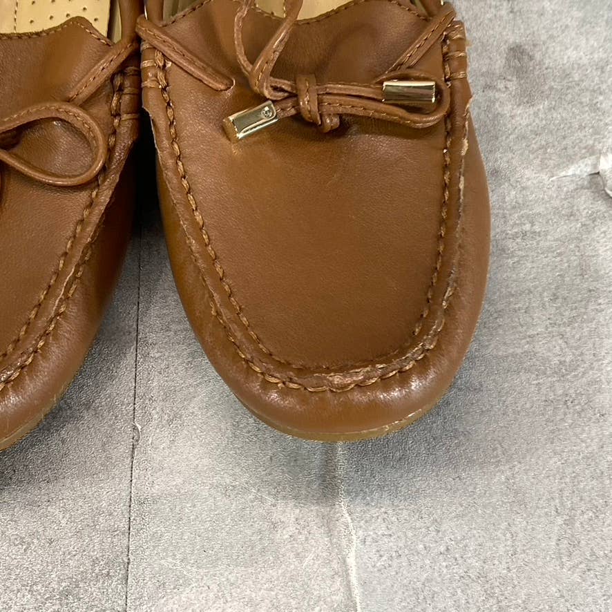 MICHAEL MICHAEL KORS Women's Luggage Brown Leather Sutton Moccasin Loafers SZ6.5