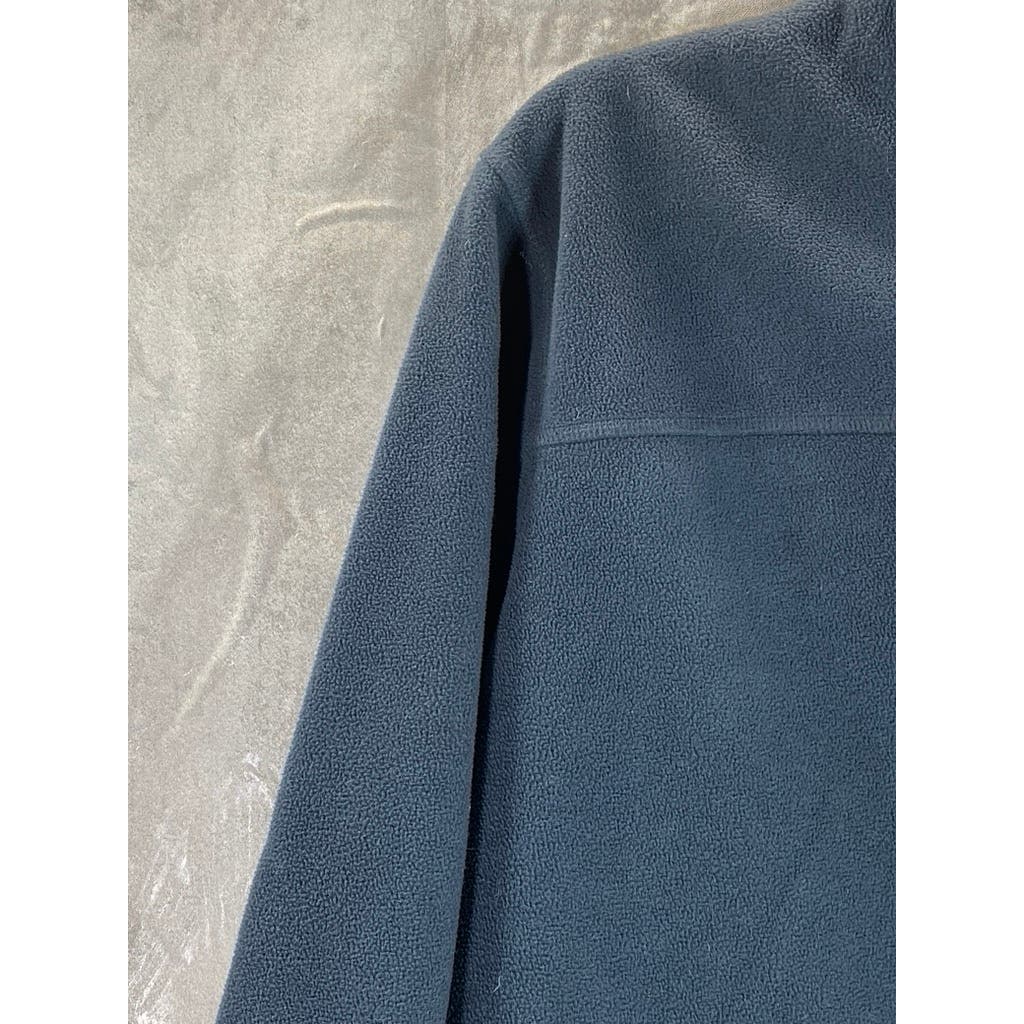 L.L. BEAN Men's Navy Fleece Polortec Zip-Up Sweater SZ M