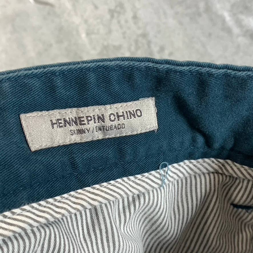 GOODFELLOW & CO Men's Frothy Blue Skinny-Fit Hennepin Chino Pants SZ 30X32