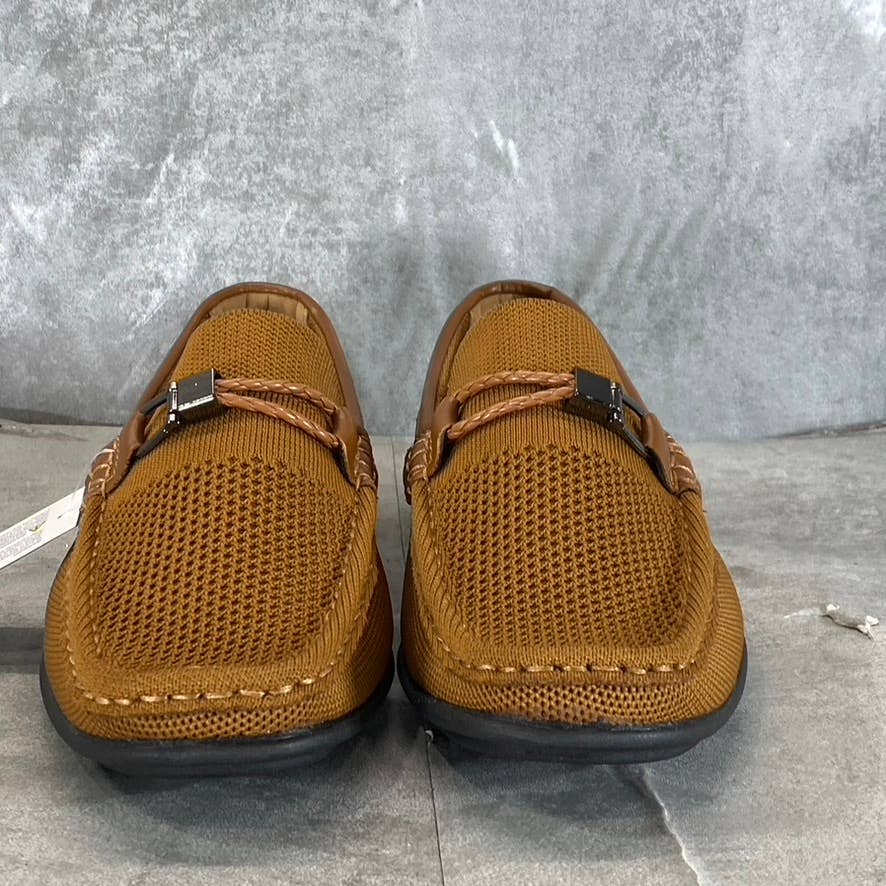 ASTON MARC Men's Tan Knit Moc-Toe Slip-On Loafers SZ 9.5