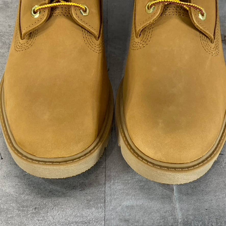 TIMBERLAND Men's Wheat Nubuck Classic 6in Waterproof Lace-Up Boots SZ 7.5