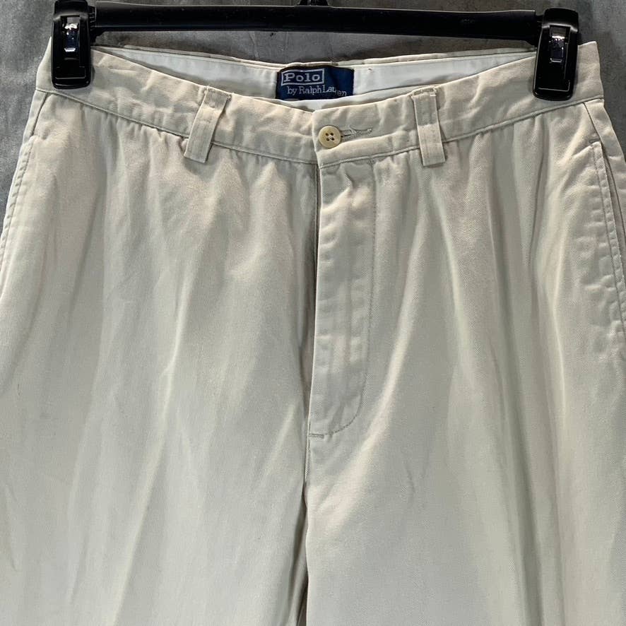 POLO BY RALPH LAUREN Men's Beige Vintage Chatfield Chino Pants SZ 32X32
