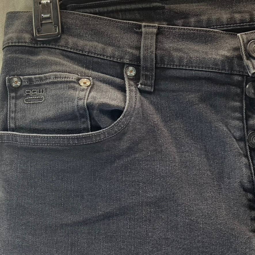 G-STAR RAW Men's Black 3301 Slim-Fit Jeans SZ 38X34