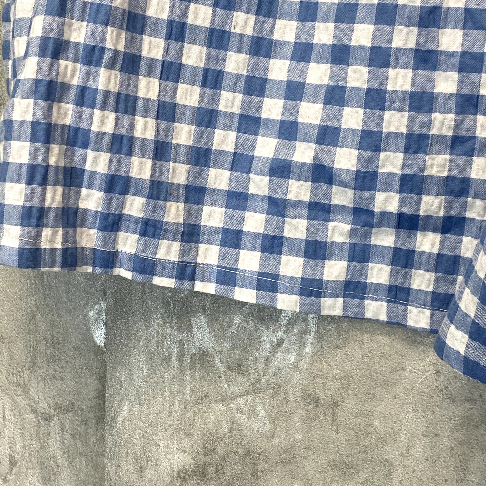 ABOUND Women's Plus Size Blue/White Gingham Shorts SZ 1X