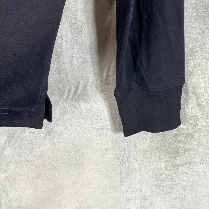 LANDS' END Men's Radiant Navy Supima Pocket Super Soft Polo Shirt SZ M