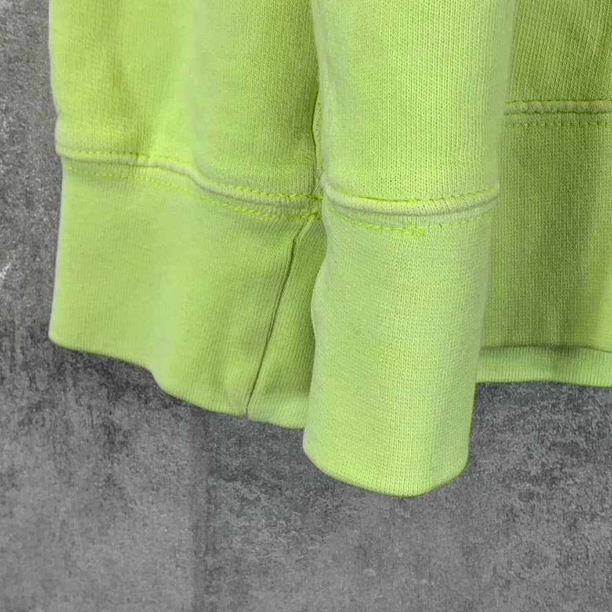 AMERICAN EAGLE Men's Neon Yellow Cotton Logo Pullover Hoodie SZ M