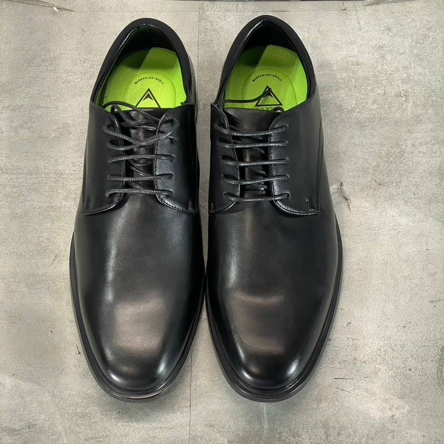 VANCE CO. Men's Wide Width Black Kimball Plain-Toe Lace-Up Dress Shoes SZ 14W
