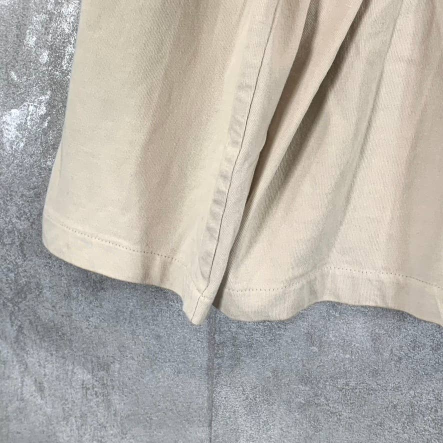 BONOBOS Men's Oat Milk Forever Mock Neck Long-Sleeve T-Shirt SZ XL