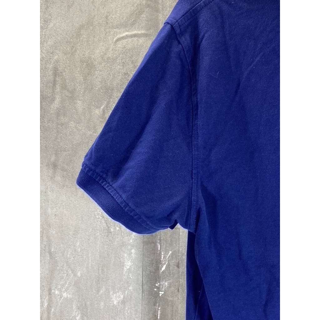 TOMMY HILFIGER Men's Blue Slim-Fit Short Sleeve Polo Shirt SZ M