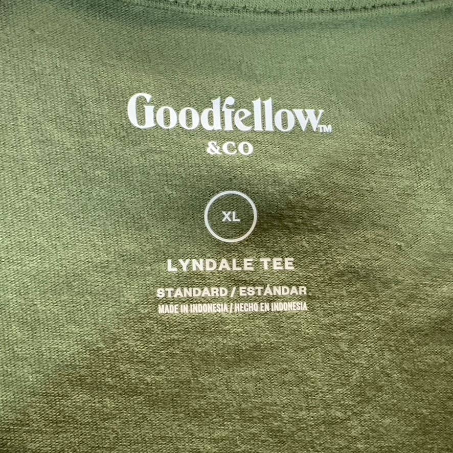 GOODFELLOW & CO Men's Olive Crewneck Short-Sleeve Lyndale T-Shirt SZ XL