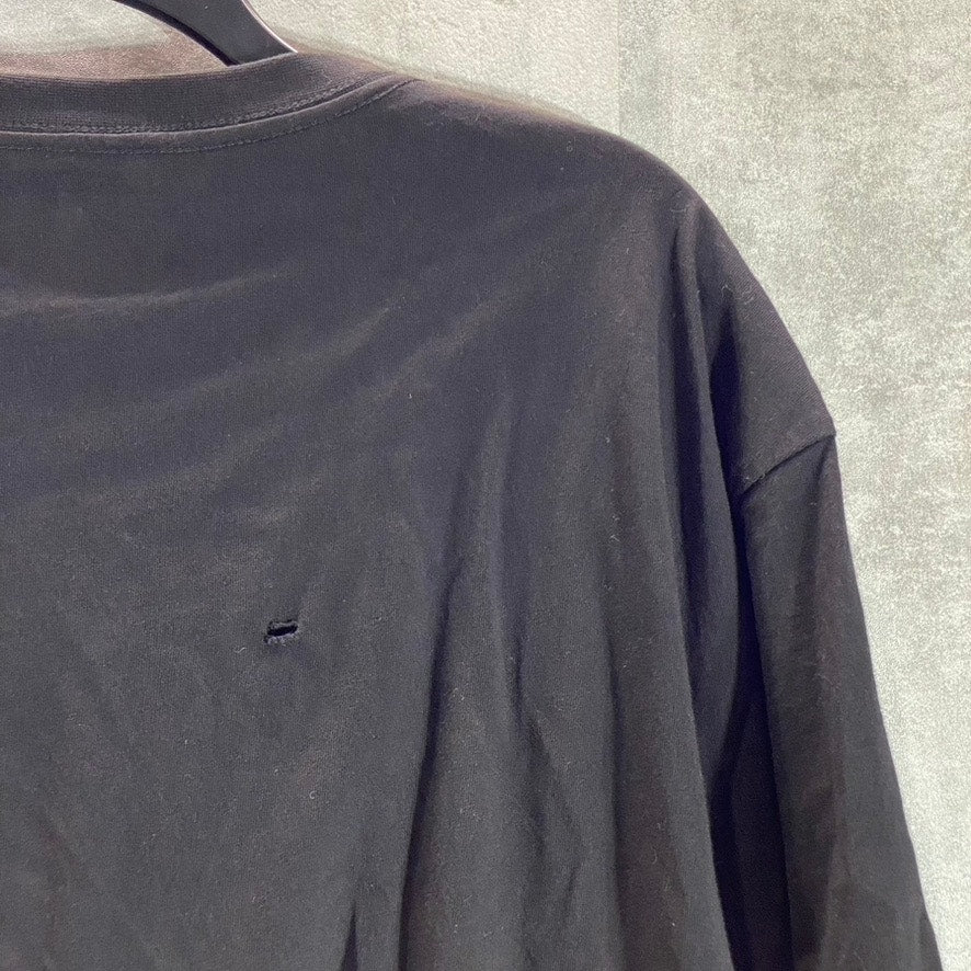 CALVIN KLEIN Men's Black/White Logo Graphic Short Sleeve Crewneck T-Shirt SZ XL