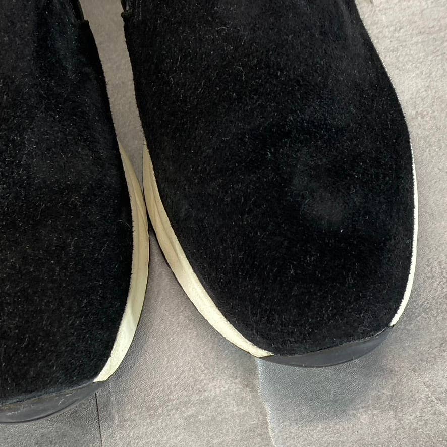 NATURALIZER Women's Black Suede-Leather Selah Slip-On Sneakers SZ 9.5