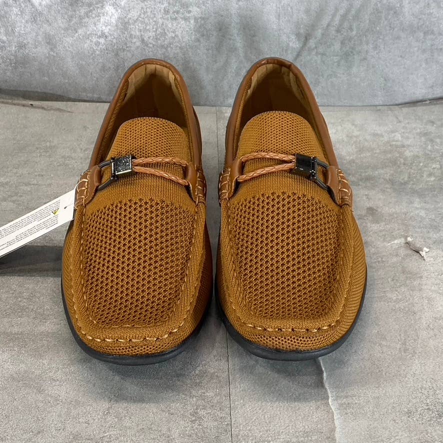 ASTON MARC Men's Tan Knit Moc-Toe Slip-On Loafers SZ 9.5