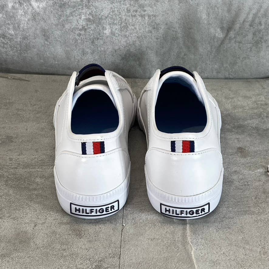 TOMMY HILFIGER Women's White Anni Round-Toe Laceless Slip-On Sneakers SZ 5