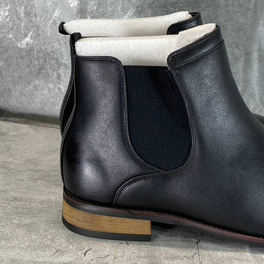 VANCE CO. Men's Wide Width Black Landon Pull-On Dress Boots SZ 12W