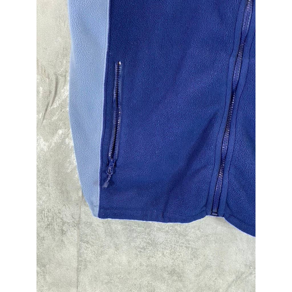 VINEYARD VINES Men's Blue Fleece Shep Full-Zip Vest SZ M