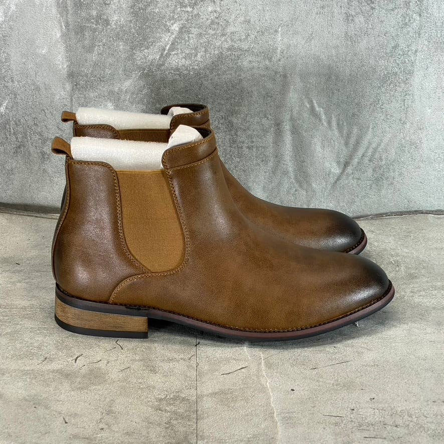 VANCE CO. Men's Wide Width Chestnut Landon Pull-On Dress Boots SZ 9W