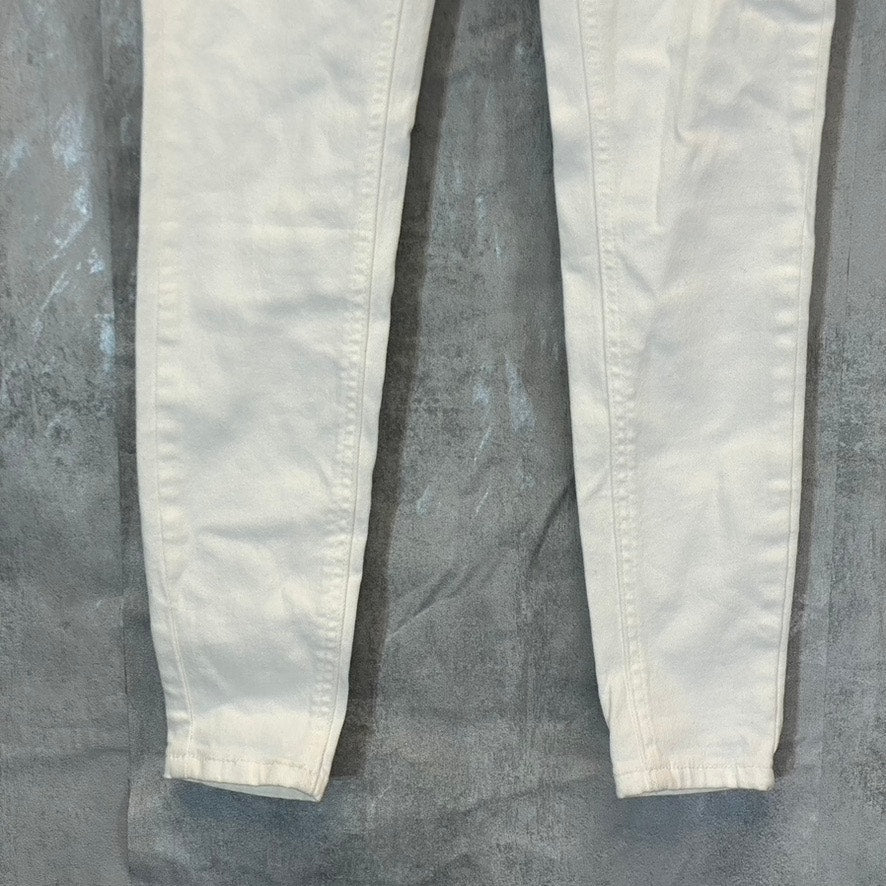 ABOUND Women's White High-Rise Skinny Denim Jeans SZ 28