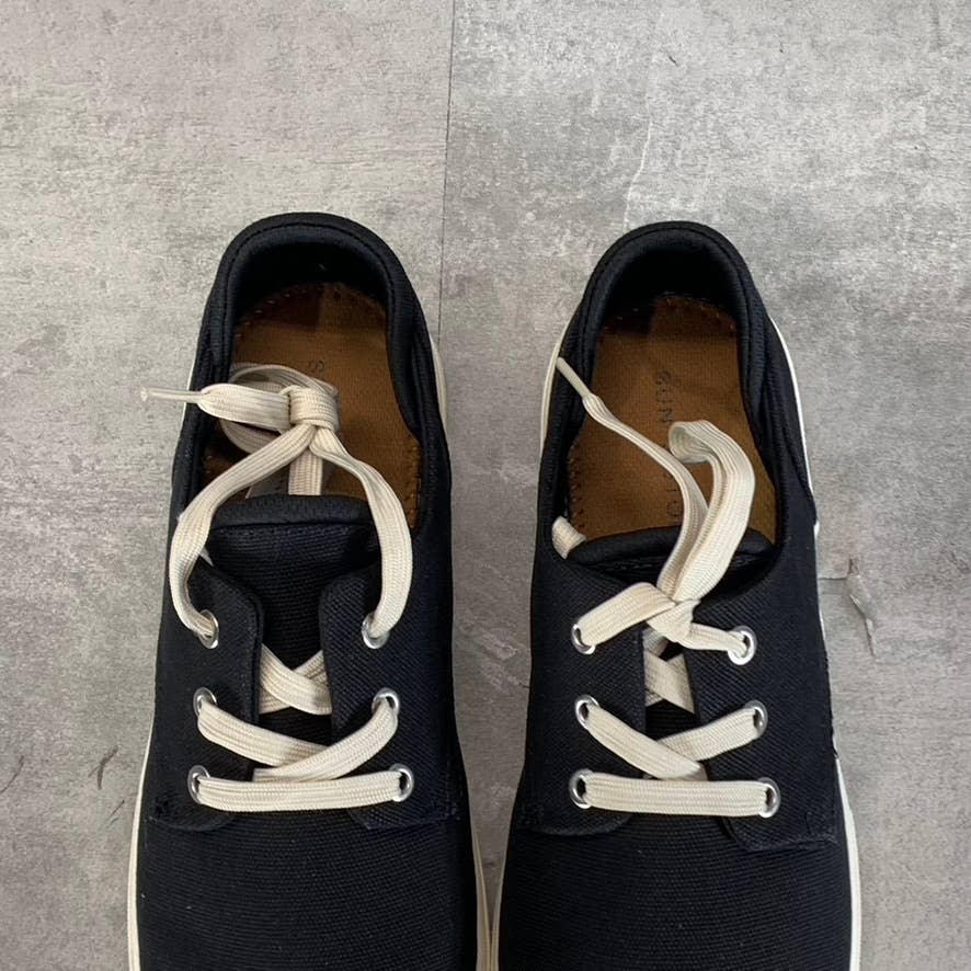 SUN+STONE Men's Black Kiva Lace-Up Core Sneakers SZ 9
