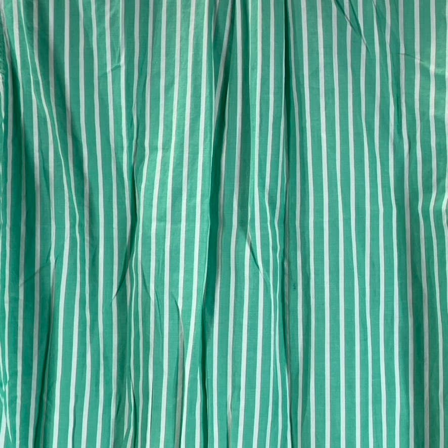 BROOKS BROTHERS Men's Green Striped Regular-Fit Button-Up Shirt SZ 16.5