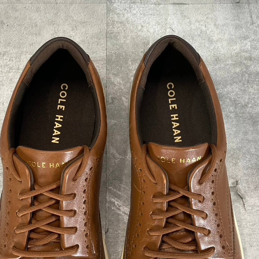 COLE HAAN ZeroGrand Men's British Tan/Ivory Wingtip Lace-Up Oxford Sneakers 13