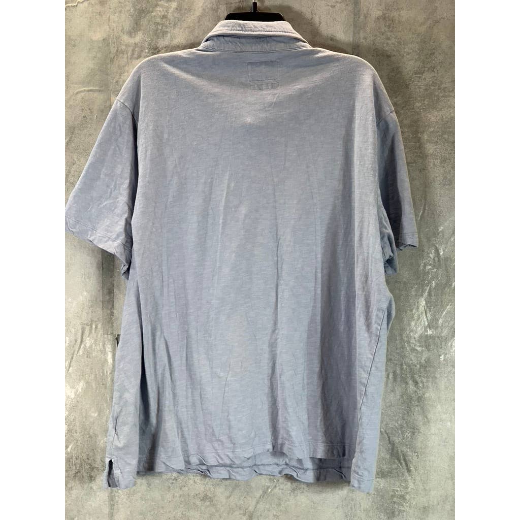 GOODFELLOW & CO Men's Foggy Blue Regular-Fit Short-Sleeve Polo Shirt SZ 2XL