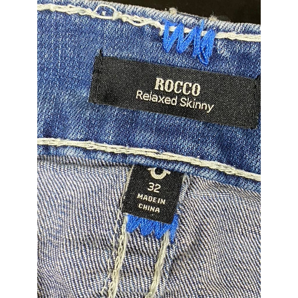 TRUE RELIGION Men's Blue Rocco Relaxed Skinny Jeans SZ 32