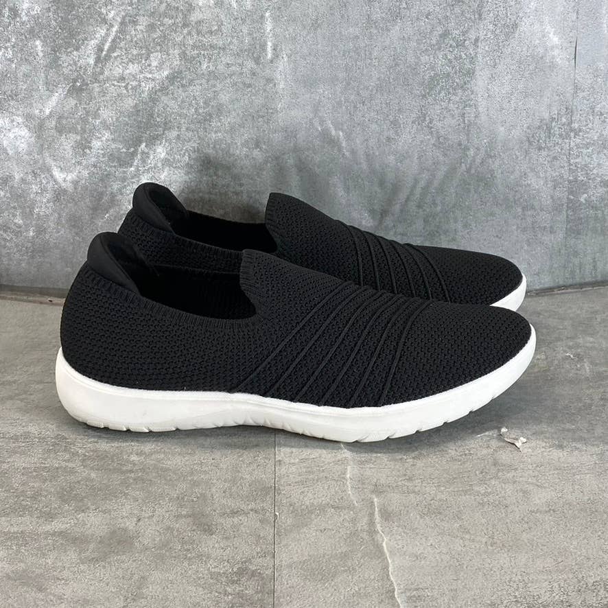 CLARKS Collection Women's Black Knit Adella Step Slip-On Sneakers SZ 10