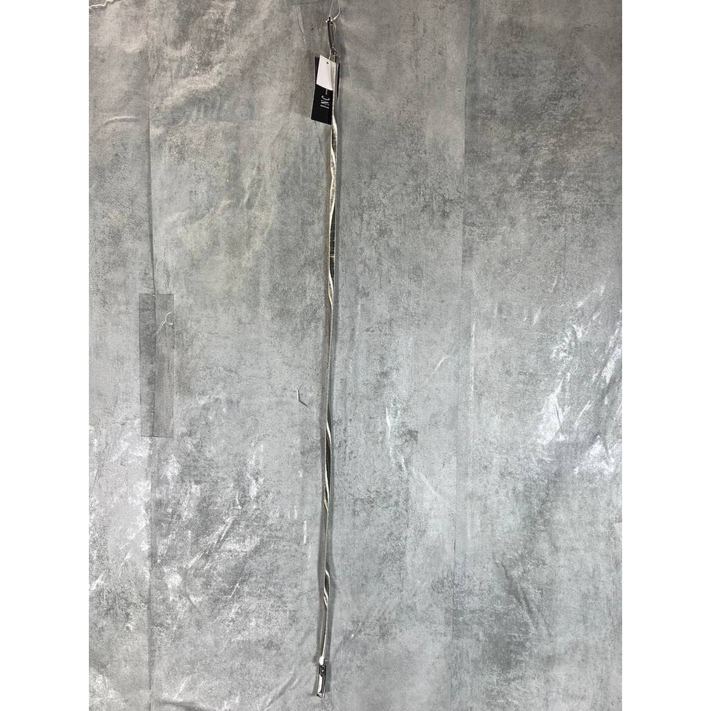 INC INTERNATIONAL CONCEPTS Women's Silver Metal Chain Belt SZ L/XL