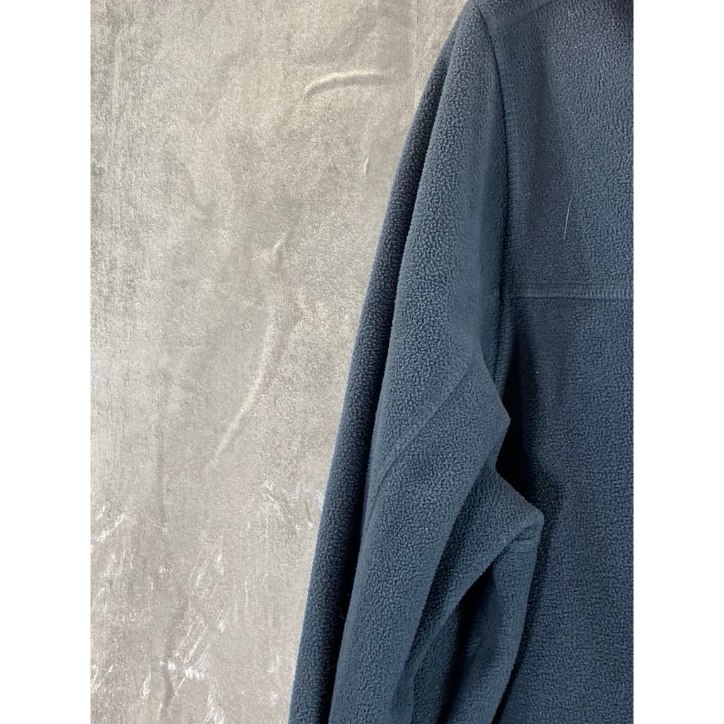 L.L. BEAN Men's Navy Fleece Polortec Zip-Up Sweater SZ M