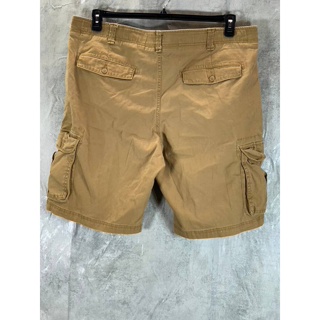 GOODFELLOW & CO Men's Brown Regular-Fit Flex Waist Cargo Shorts SZ 42