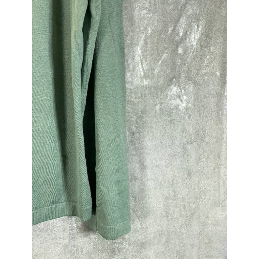 BANANA REPUBLIC Men's Green Silk Cashmere V-Neck Pullover Sweater SZ L