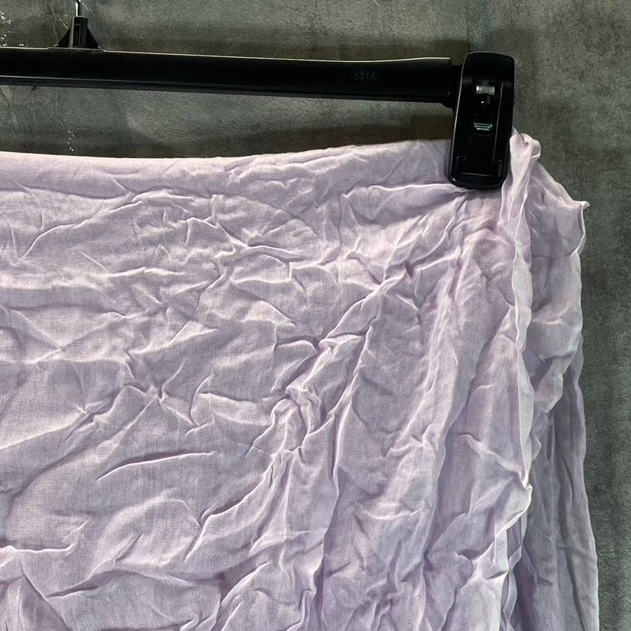 CALVIN KLEIN Women's Purple Chambray Woven Scarf SZ OS
