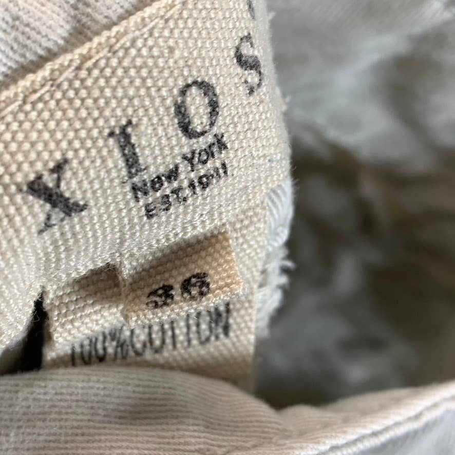 XIOS NEW YORK Men's Tan Cotton Chino Shorts SZ 36