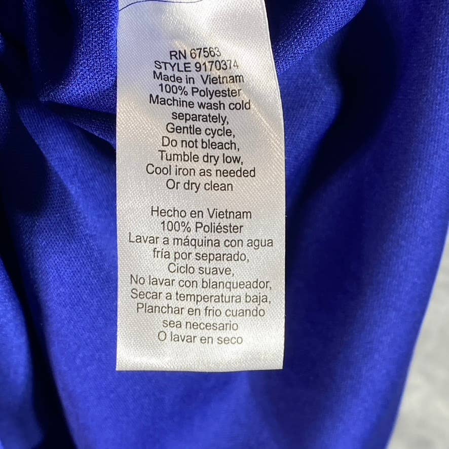 SLNY Fashion Women's Royal Blue Surplice Sleeveless High-Low Maxi Dress SZ 14
