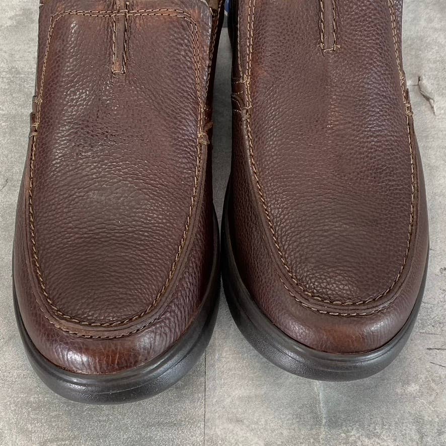 CLARKS COLLECTION Men's Wide Tan Tumbled Bradley Free Slip-On Loafers SZ 9.5W