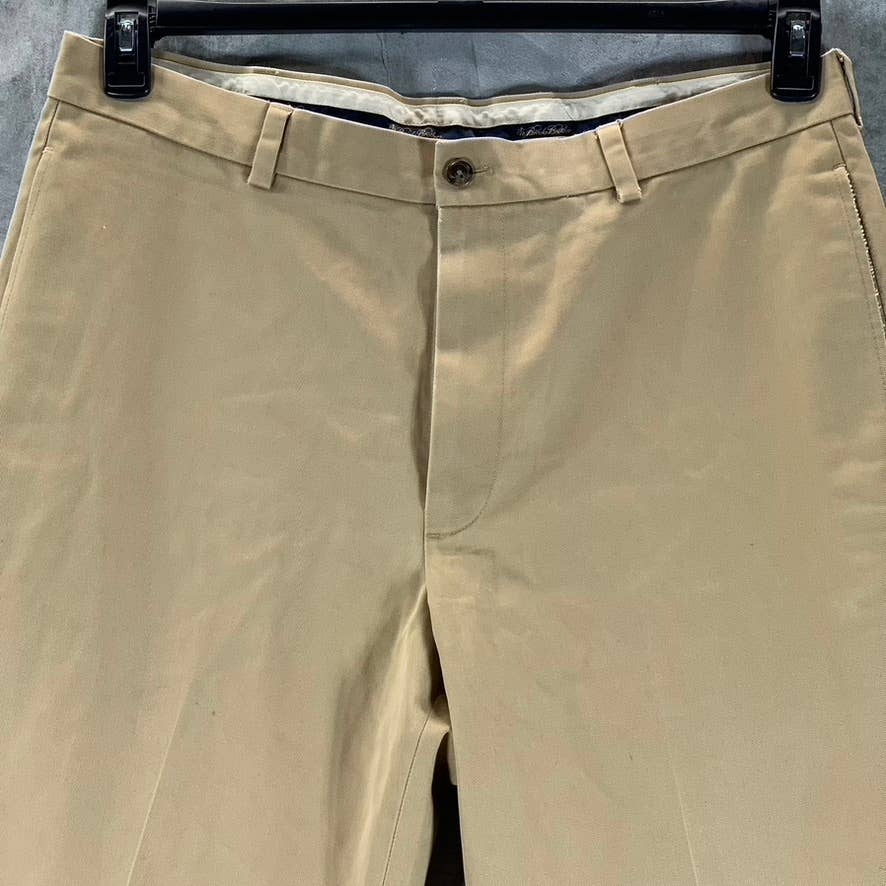 BROOKS BROTHERS Men's Khaki Hudson Fit Stretch Advantage Chino Pants SZ 36X32