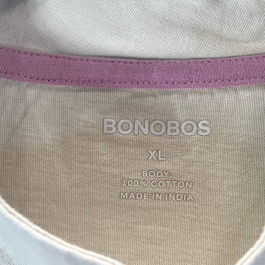 BONOBOS Men's Oat Milk Forever Mock Neck Long-Sleeve T-Shirt SZ XL