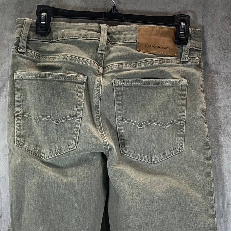 AMERICAN EAGLE Outfitters Men's Grey Skinny-Fit Jeans SZ 28x32