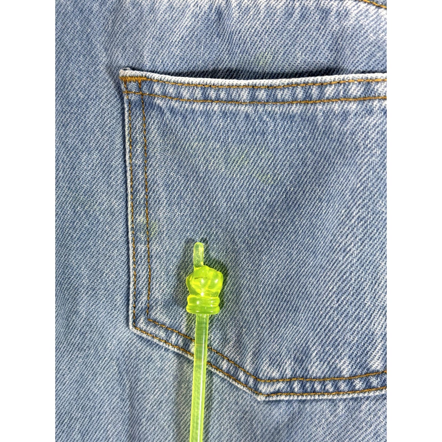 MAISON LABICHE Paris Women's Light Blue Straight Leg Denim Jeans SZ 28